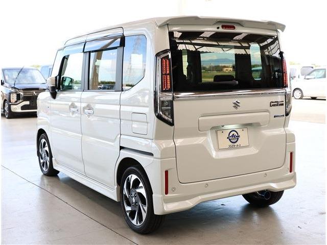 スペーシアカスタム ハイブリッドXSターボ ナビ フルセグTV バックカメラ 障害物センサー ETC スマートキー セキュリティ プライバシーガラス アルミホイール エアロパーツ アイドリングストップ 衝突被害軽減ブレーキ シートヒーター(28枚目)