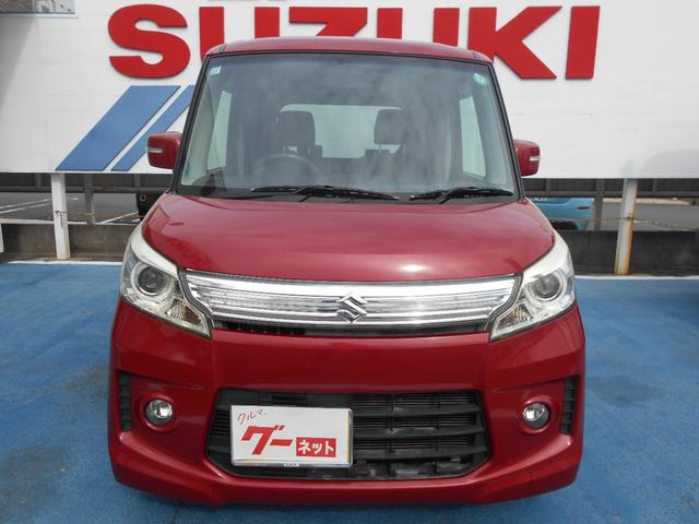 スペーシアカスタム XS 両側スライドドア片側電動ドア スマートフォン連動ナビ ステアリングスイッチ バックモニター ETC HIDヘッドライト 純正フォグランプ 純正アルミホイール オートエアコン キーレスプッシュスタート(2枚目)