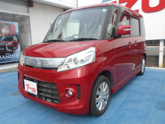 スペーシアカスタム XS 両側スライドドア片側電動ドア スマートフォン連動ナビ ステアリングスイッチ バックモニター ETC HIDヘッドライト 純正フォグランプ 純正アルミホイール オートエアコン キーレスプッシュスタート(3枚目)