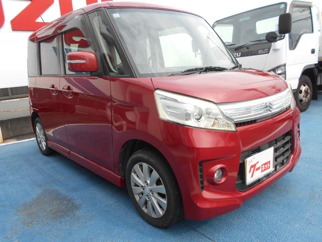 スペーシアカスタム XS 両側スライドドア片側電動ドア スマートフォン連動ナビ ステアリングスイッチ バックモニター ETC HIDヘッドライト 純正フォグランプ 純正アルミホイール オートエアコン キーレスプッシュスタート(4枚目)