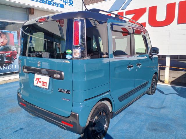 スペーシアギア ハイブリッドＸＺ　両側電動スライドドア　全方位カメラ付ナビ＆ＴＶ　ステアリングスイッチ　前後ドライブレコーダー　ビルトインＥＴＣ　シートヒーター　スリムサーキュレーター　パーソナルテーブル　ロールサンシェード（6枚目）