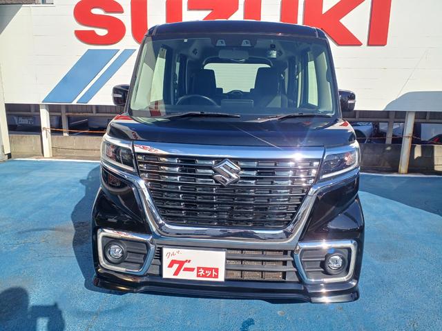 スペーシアカスタム ハイブリッドＸＳ　両側電動スライドドア　ナビ＆ＴＶ　バックモニター　ステアリングスイッチ　フロントドライブレコーダー　ビルトインＥＴＣ　シートヒーター　スリムサーキュレーター　パーソナルテーブル　ロールサンシェード（2枚目）