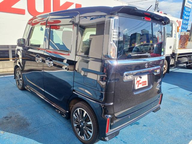 スペーシアカスタム ハイブリッドＸＳ　両側電動スライドドア　ナビ＆ＴＶ　バックモニター　ステアリングスイッチ　フロントドライブレコーダー　ビルトインＥＴＣ　シートヒーター　スリムサーキュレーター　パーソナルテーブル　ロールサンシェード（7枚目）