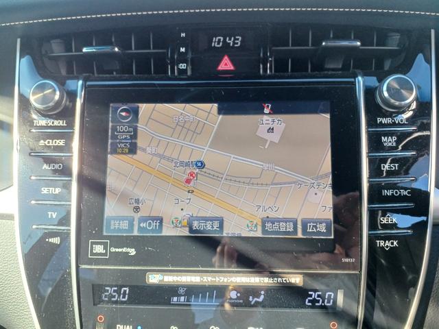 ハリアー プレミアム　アドバンスドパッケージ　純正フロント・サイド・リアスポーラー　ナビ＆ＴＶフルセグ（ＴＶコントロール付）パノラミックビューモニター　ドライブレコーダー　革シート（運転席パワーシート）パワーバックドア　ＥＴＣ２．０　スマートキー（17枚目）