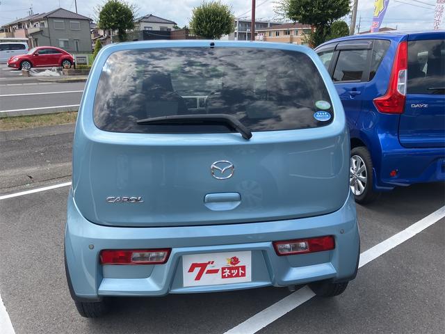 キャロル ＧＳ　キーレスエントリー　アイドリングストップ　クリアランスセンサー　シートヒーター　パワーステアリング　パワーウィンドウ　ライトブルー（8枚目）