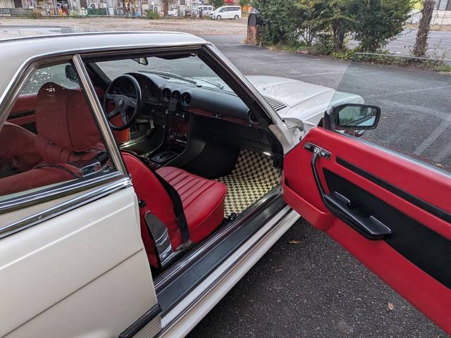 SL 500SL 左ハンドル 赤革シート シートヒーター キーレス ETC ウッドパネル メッキミラー(7枚目)
