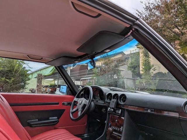 SL 500SL 左ハンドル 赤革シート シートヒーター キーレス ETC ウッドパネル メッキミラー(53枚目)