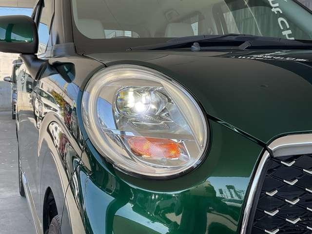 省電力で明るく照らすプロジェクタータイプのＬＥＤヘッドライト。