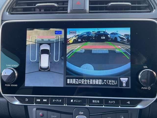 リーフ Ｘ　メーカーオプションナビ・１６インチアルミ・アラウンドビューモニター・前席シートヒーター・オートスピードコントロール・ＥＴＣ・社外製ドラレコ（Ｆ＆Ｒ）・セキュリティ＆セーフティーパックスタンダード（9枚目）