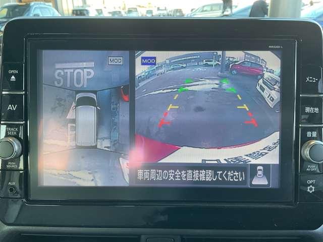 �󂩂猩�Ă���悤�Ȏ��_�Ŏ��͂��m�F�ł���A���E���h�r���[���j�^�[�A�������f���ɂ���ďc�񒓎Ԃ����N���N�A�r���[�؂�ւ��Ō���⍶�T�C�h�̎��p�����킭�Ȃ��I�������i�r��ʂւ̕\�����ł��܂��B