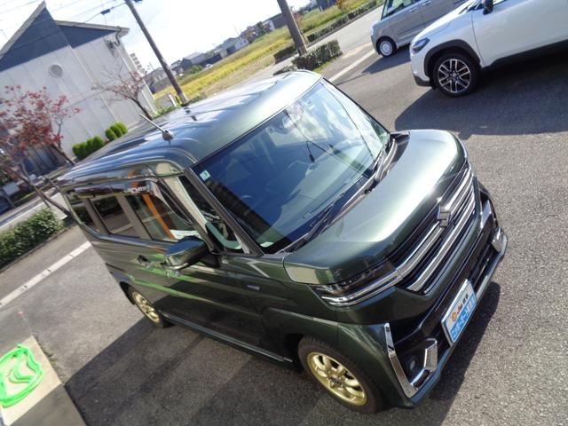 スペーシアカスタム ハイブリッドGS 自社ユーザー様直接仕入 1オーナー ナビ フルセグTV Bluetooth バックカメラ ミニライトAW ビルトインETC 前後ドラレコ  純正マット サイドバイザー 新車保証(5枚目)