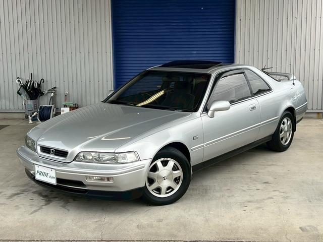 レジェンドクーペ β　フルノーマル車　パワーシート　オートエアコン　電動サンルーフ　チルド機能付き　メモリーシート　キーレス　ＳＯＮＹコンポ　後期モデル　ＥＴＣ　トランクスポイラー　オートアンテナ　イージークローザードア（4枚目）