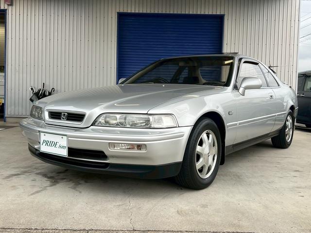 レジェンドクーペ β　フルノーマル車　パワーシート　オートエアコン　電動サンルーフ　チルド機能付き　メモリーシート　キーレス　ＳＯＮＹコンポ　後期モデル　ＥＴＣ　トランクスポイラー　オートアンテナ　イージークローザードア（5枚目）