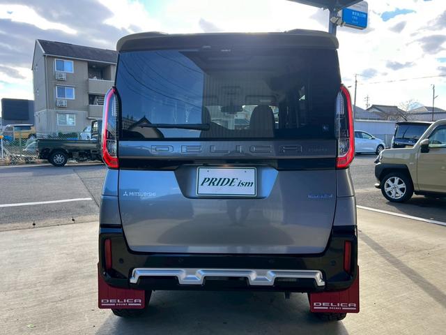 デリカミニ T 新品リフトアップサス(車検対応) 社外マッドブラック15インチアルミ オープンカントリー ホワイトレター グレーツートン クラリオンナビ Bluetooth フルセグTV バックモニター スマートキー(9枚目)