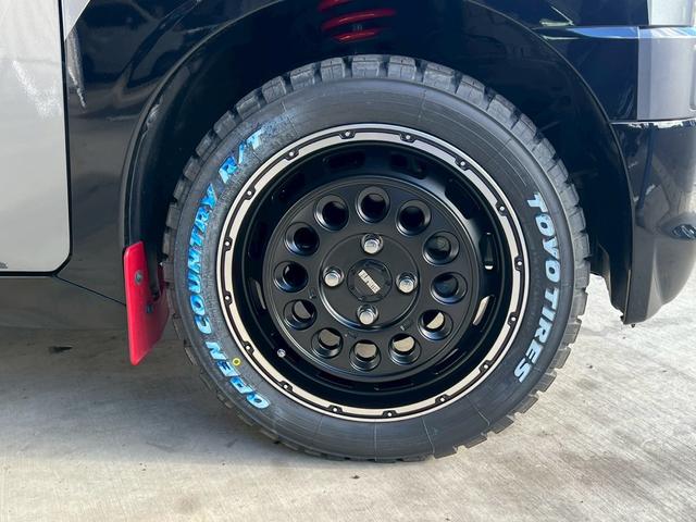 デリカミニ T 新品リフトアップサス(車検対応) 社外マッドブラック15インチアルミ オープンカントリー ホワイトレター グレーツートン クラリオンナビ Bluetooth フルセグTV バックモニター スマートキー(14枚目)