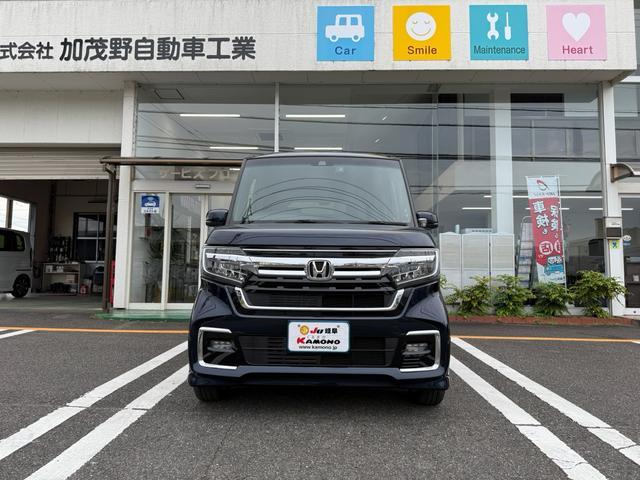 N-BOXカスタム Lターボ ホンダセンシング 両側パワスラ LEDヘッド ナビTV Bluetooth Bカメラ ハーフレザーシート Sヒーター  ETC ドラレコ 禁煙(2枚目)