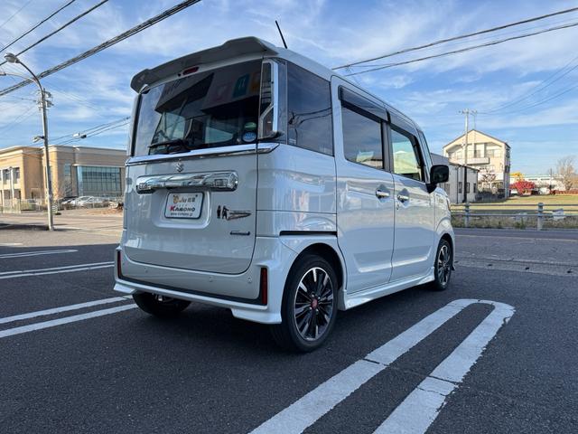 スペーシアカスタム ハイブリッドＸＳターボ　デュアルカメラブレーキサポート　両側パワスラ　　純正ＬＥＤヘッド　　純正８インチナビＴＶ　Ｂｌｕｅｔｏｏｔｈ　Ｂカメラ　前後ドラレコ　シートヒーター　ＥＴＣ　禁煙（4枚目）