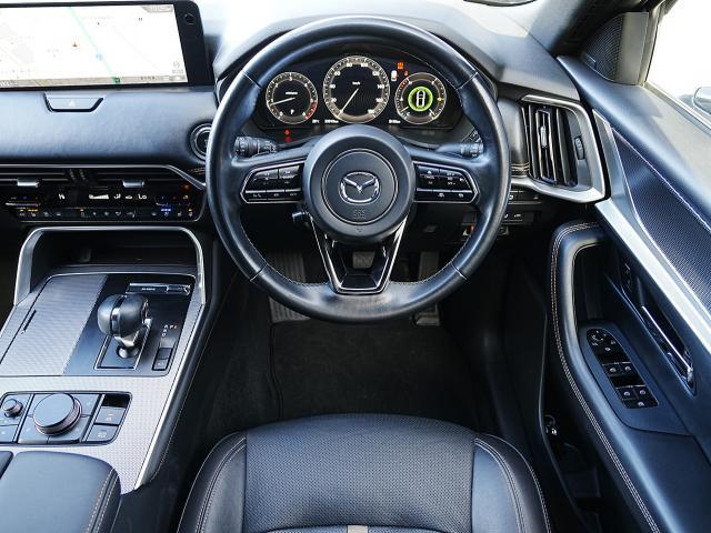 CX-60 XD エクスクルーシブモード 衝突被害軽減システム アダプティブクルーズコントロール 全周囲カメラ オートマチックハイビーム サンルーフ 革シート 電動シート シートヒーター バックカメラ オートライト LEDヘッドランプ ETC(4枚目)