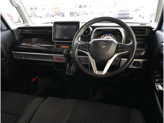 スペーシアカスタム ハイブリッドＸＳ　衝突被害軽減ブレーキ　後退時ブレーキサポート　ＬＥＤヘッドライト　両側パワースライドドア　アダプティブクルーズコントロール　シートヒーター　スマートキー　８型ワイドナビ　バックカメラ　ＥＴＣ（3枚目）