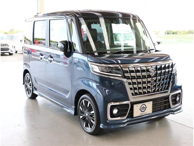 スペーシアカスタム ハイブリッドＸＳ　衝突被害軽減ブレーキ　後退時ブレーキサポート　ＬＥＤヘッドライト　両側パワースライドドア　アダプティブクルーズコントロール　シートヒーター　スマートキー　８型ワイドナビ　バックカメラ　ＥＴＣ（23枚目）