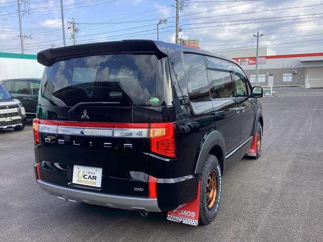 デリカD:5 P カスタム仕様 持込登録 Mナビ 後席モニター Bモニター 地デジ LEDヘッドランプ デュアルエアコン ナビTV シートヒーター ETC 4WD 電動シ-ト 寒冷地仕様 メモリナビ ABS 3列(2枚目)