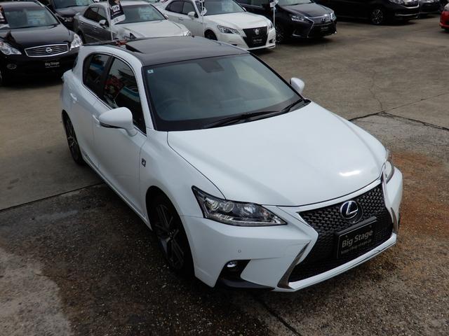 ＣＴ ＣＴ２００ｈ　Ｆスポーツ　ルーフブラック・ムーンルーフ・ＬＥＤヘッドランプ・スピンドルグリル・黒革シート・前席ヒーター付きパワーシート・ステアリングヒーター・パドルシフト・ＳＤナビ・ＤＴＶ・Ｂｌｕｅｔｈｏｏｔｈ・ＥＴＣ２．０（4枚目）