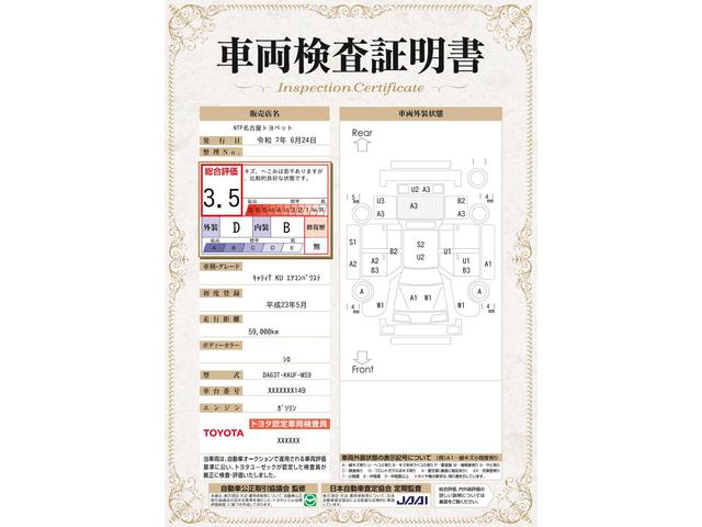 車両状態評価書