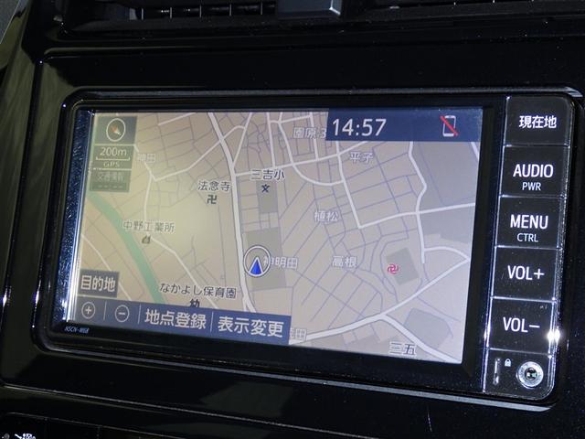 プリウス S 衝突被害軽減システム メモリーナビ ワンセグ バックカメラ ETC CD オートクルーズコントロール LEDヘッドランプ スマートキー キーレス ハイブリッド(9枚目)