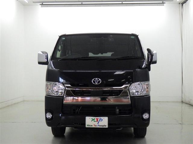 ハイエースバン スーパーＧＬ　ダークプライムＩＩ　衝突被害軽減システム　メモリーナビ　フルセグ　バックカメラ　ＥＴＣ　ドラレコ　ＣＤ　ミュージックプレイヤー接続可　ＬＥＤヘッドランプ　スマートキー　キーレス　４ＷＤ　ディーゼル（3枚目）