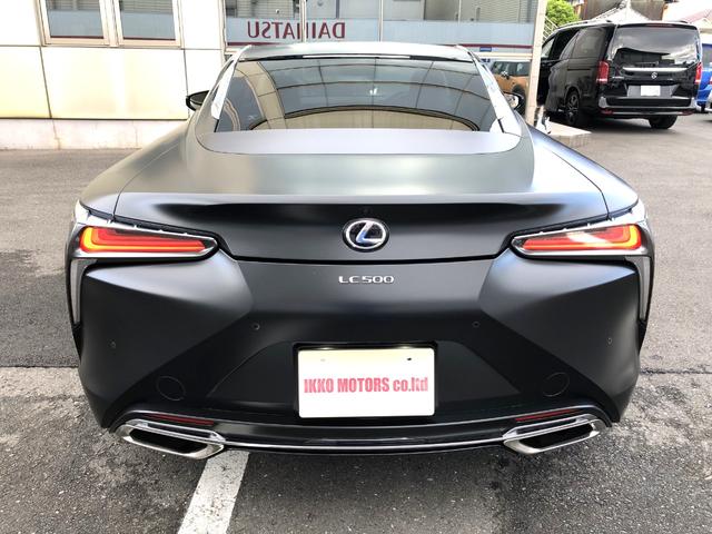 ＬＣ ＬＣ５００　パワークラフト可変バルブマフラー／ステルスフルラッピング／純２１ＡＷ／純ナビ／ＤＴＶ／Ｂカメラ／ＥＴＣ２．０／プリクラッシュ／カーボンルーフ／レーダークルーズ／クリアランスソナー／１オーナー（3枚目）