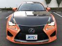 RC F カーボンエクステリアパッケージ レクソンF・S・Rエアロ/ボルテックスGTウイング/アペックスマフラ&中間ストレート/ECU書換リミッタカット&バブリング設定/RSR車高調/純BBS19AW/オレンジキャリパ/TVD/黒&橙革シート 中古車画像_2
