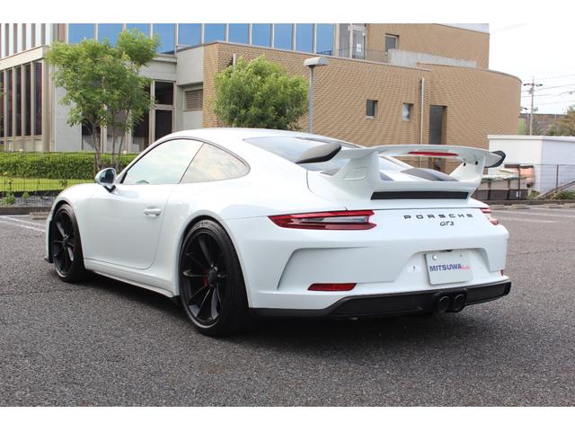 ９１１ ９１１ＧＴ３　後期型・１オーナー・Ｄ車・左Ｈ・スポーツクロノＰＫＧ・ＰＤＬＳ付ＬＥＤヘッドライト・フロントリフト・シートＨ・純正可変エグゾースト・サテンブラック２０ＡＷ・ＰＣＭナビＢＴオーディオ・Ｂカメラ・ＥＴＣ（6枚目）