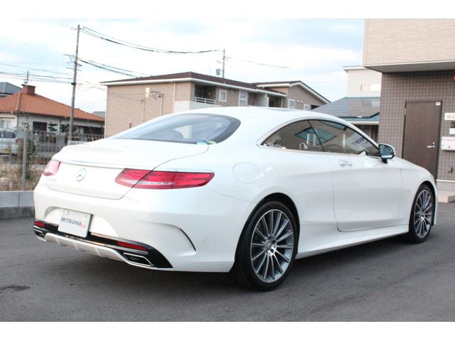 Ｓクラス Ｓ５５０　クーペ　ＡＭＧライン　８７００ｋｍ　Ｄ車・右Ｈ・パノラミックルーフ・黒革ベンチレーション・ブルメスターサウンド・パフュームアトマイザー・ヘッドアップディスプレイ・３６０°カメラ・Ｐトランク・純正ナビ地デジＢカメラ・純正２０ＡＷ・ＥＴＣ（3枚目）