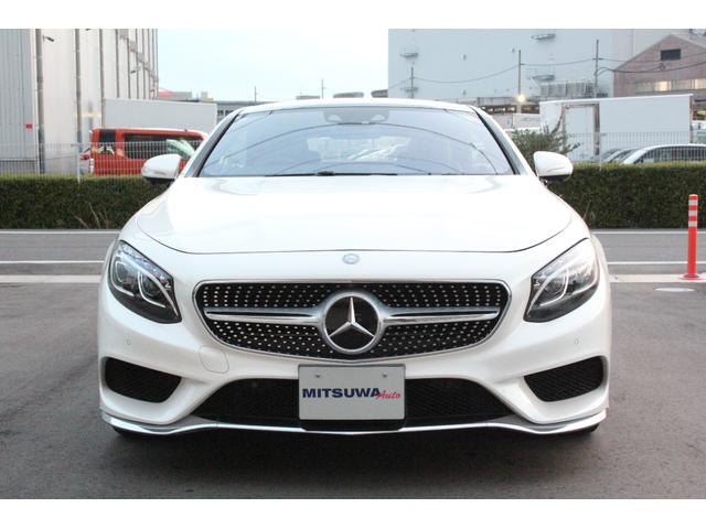 Ｓクラス Ｓ５５０　クーペ　ＡＭＧライン　８７００ｋｍ　Ｄ車・右Ｈ・パノラミックルーフ・黒革ベンチレーション・ブルメスターサウンド・パフュームアトマイザー・ヘッドアップディスプレイ・３６０°カメラ・Ｐトランク・純正ナビ地デジＢカメラ・純正２０ＡＷ・ＥＴＣ（4枚目）