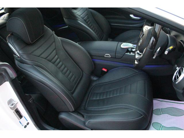 Ｓクラス Ｓ５５０　クーペ　ＡＭＧライン　８７００ｋｍ　Ｄ車・右Ｈ・パノラミックルーフ・黒革ベンチレーション・ブルメスターサウンド・パフュームアトマイザー・ヘッドアップディスプレイ・３６０°カメラ・Ｐトランク・純正ナビ地デジＢカメラ・純正２０ＡＷ・ＥＴＣ（17枚目）