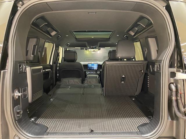 ディフェンダー 110X-ダイナミックHSE D350 5人乗 エアサス サンルーフ 20AW シートクーラー&ヒーター リヤクーリングアシスト デジタルミラー フル液晶メーター マトリクスLEDヘッド フォグランプ メリディアン 空気清浄システム HUD(65枚目)