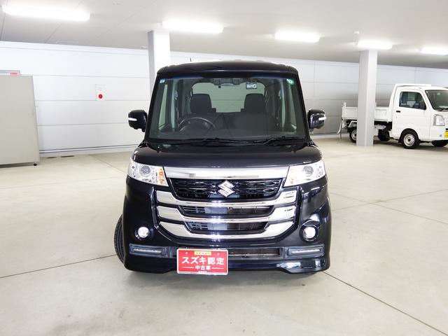 スペーシア カスタムＺターボ　セーフティーサポート全方位モニター付ナビ　認定中古車　セーフティーサポート　全方位モニター付純正８インチナビ　ビルトインＥＴＣ　社外ドラレコ　クルーズコントロール　マットバイザー付　ステアリングオーディオスイッチ　ＯＫ保証　軽自動車（4枚目）