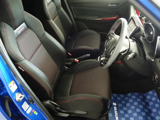 スイフトスポーツ ベースグレード全方位カメラ付ナビ６ＡＴＥＴＣＯＫ保証　認定中古車　セーフティサポート　全方位カメラ付純正８インチナビ　ビルトインＥＴＣ車載器　マットバイザー　６ＡＴ　シートヒーター　ワンオーナー　禁煙車　整備記録簿　新車保証書　ターボ車　ＯＫ保証（46枚目）