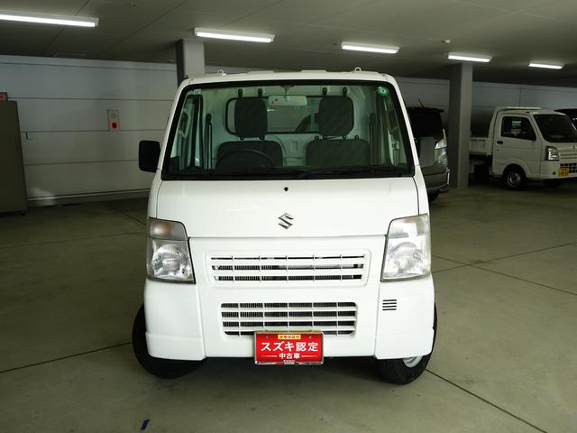 キャリイトラック ＫＵ　エアコン・パワステ　地区限定　ＤＡ６３Ｔ　１０型　パートタイム４ＷＤ　ＡＴ　ラジオ　荷台マット　ゲートアッパープレート　リヤゲートチェーン　フロアゴムマット　ドアバイザー　新車時保証書　取扱説明書　ＯＫ保証ミニ　ワンオーナー（5枚目）