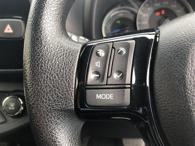 【ステアリングスイッチ】左です。ハンドルから手を離さず、運転に集中したまま手元でオーディオ操作等ができます。