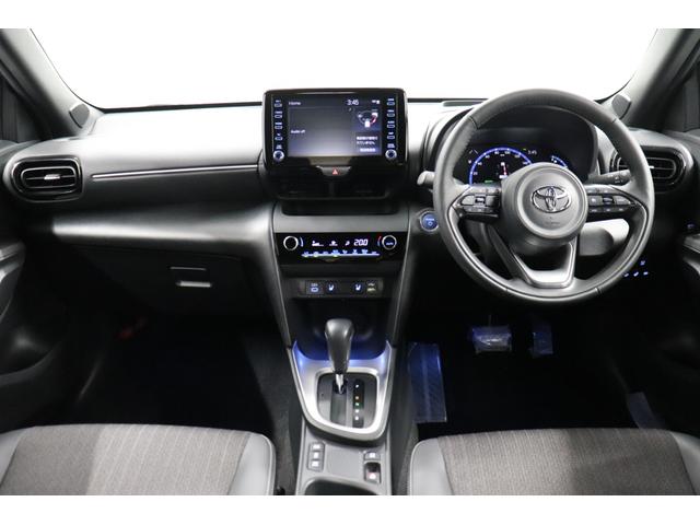 ヤリスクロス ハイブリッドZ ワンオーナー ETC スマートキー LEDライト 純正アルミ パワーシート ドラレコ ディスプレイオーディオ 衝突軽減システム ペダル踏み間違 パノラマビューモニター BSM シートヒーター(3枚目)