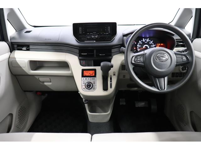 ムーヴ X イモビライザー ベンチシ-ト キーレス 寒冷地仕様 電動格納ミラー フルオートエアコン WエアB ミュージックプレイヤー接続可 スマートキー アイドリングストップ 運転席エアバッグ 衝突安全ボディ(3枚目)