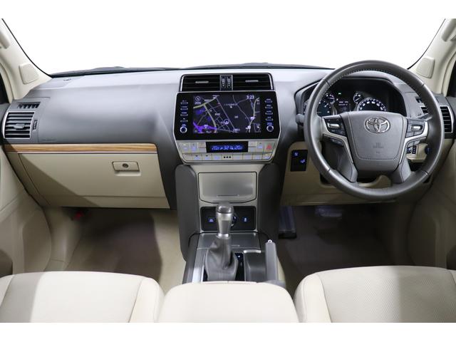 ランドクルーザープラド ＴＸ　Ｌパッケージ　マットブラックエディション　レーダクルーズ　ブルートゥース　踏み間違い防止装置　ワンオーナー車　サイドカメラ　ナビ付　３６０度カメラ　フロントカメラ　セキュリティー　シートヒータ　電動パワーシート　レーンキープ　２．０ＥＴＣ（3枚目）