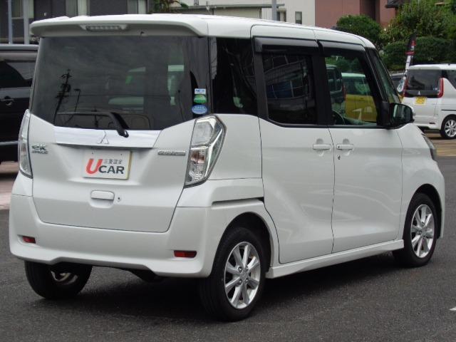 ｅＫスペースカスタム カスタムＧ　セーフティパッケージ　４ＷＤ　社外ナビ　ステアリングリモコン　全方位モニター　ＥＴＣ　衝突被害軽減システム　ワンオーナー　当店下取り車　走行距離無制限１年保証付き（4枚目）