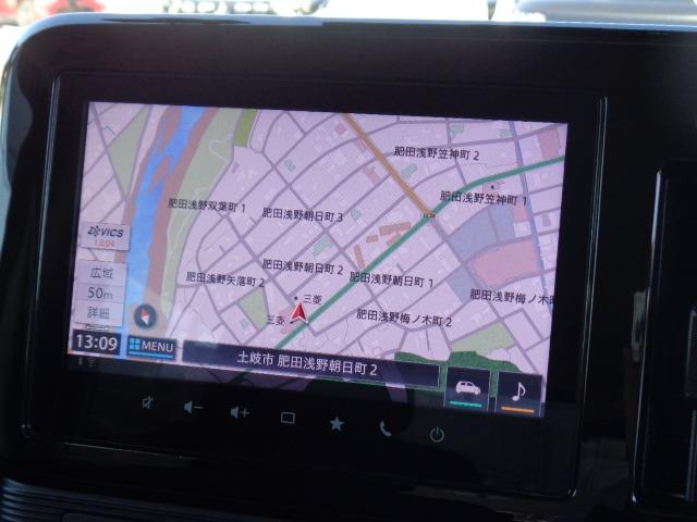 ワゴンRスマイル ハイブリッドS 2トーンルーフパッケージ装着車 純正ナビ 全方位モニター ステアリングリモコン シートヒーター 両側電動スライドドア クルーズコントロール 走行距離無制限1年保証付き(8枚目)