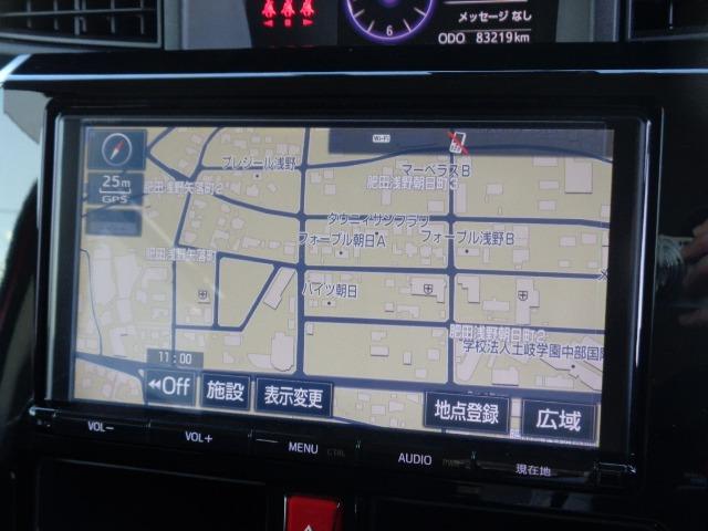 ルーミー カスタムG-T ターボ 純正ナビ バックカメラ LEDヘッドライト ETC クルーズコントロール 衝突被害軽減システム 純正エンジンスターター ステアリングリモコン スペアタイヤ積載 走行距離無制限1年保証付き(8枚目)