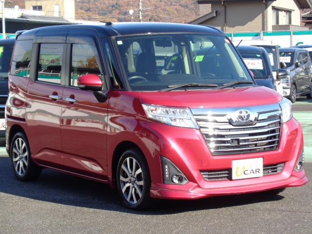 ルーミー カスタムG-T ターボ 純正ナビ バックカメラ LEDヘッドライト ETC クルーズコントロール 衝突被害軽減システム 純正エンジンスターター ステアリングリモコン スペアタイヤ積載 走行距離無制限1年保証付き(18枚目)