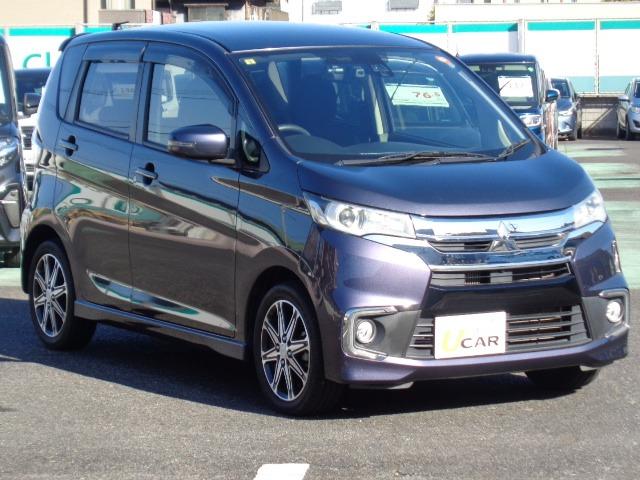 eKカスタム Tセーフティパッケージ ターボ 純正ナビ 全方位モニター クルーズコントロール HID ETC ドアミラーウィンカー ステアリングリモコン シートヒーター 走行距離無制限1年保証付き(15枚目)