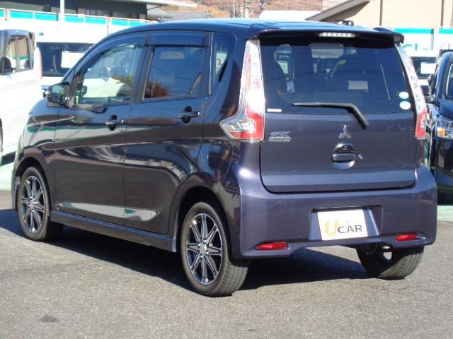 eKカスタム Tセーフティパッケージ ターボ 純正ナビ 全方位モニター クルーズコントロール HID ETC ドアミラーウィンカー ステアリングリモコン シートヒーター 走行距離無制限1年保証付き(19枚目)