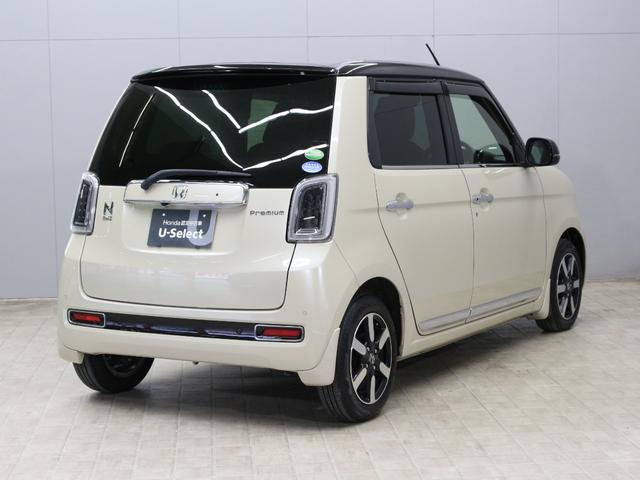N-ONE プレミアム ワンオーナー 禁煙車 衝突軽減ブレーキ 障害物センサー 電子パーキングブレーキ シートヒーター ETC アイボリーパールツートン ステアリングリモコン オートクルーズ 純正アルミホイール(14枚目)